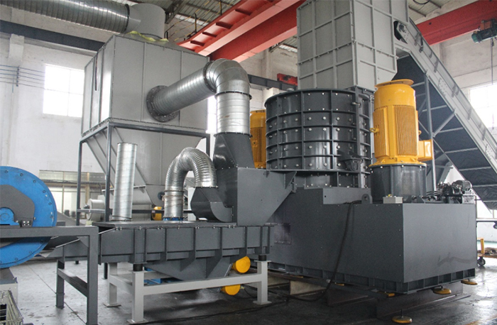 空調(diào)外殼撕碎機生產(chǎn)線