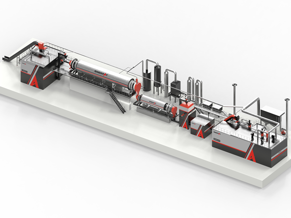 帶電鋰電池破碎分選方案